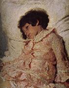 Ilia Efimovich Repin Artist daughter oil painting on canvas